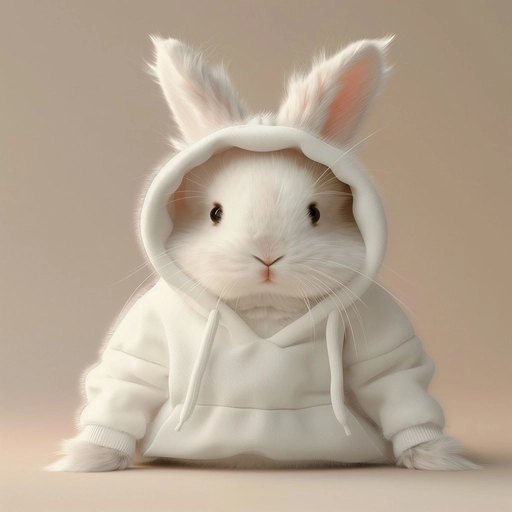 pastel bunny hoodie profile pic
