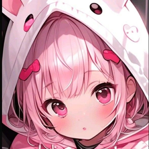 rabbit hoodie pfp cartoon soft