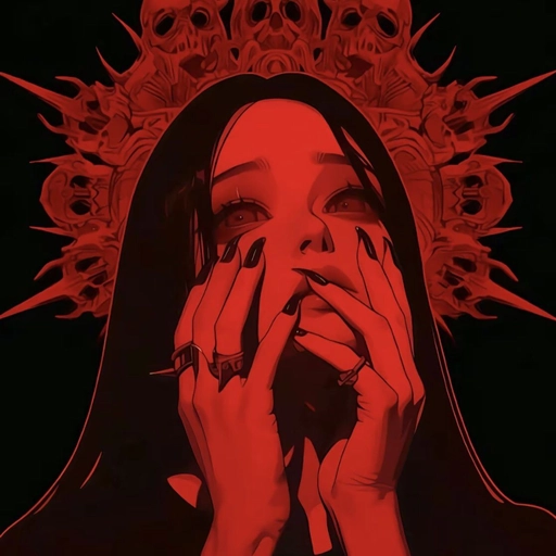 deep red aesthetic pfp