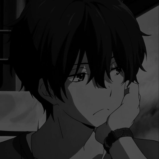 sad anime pfp