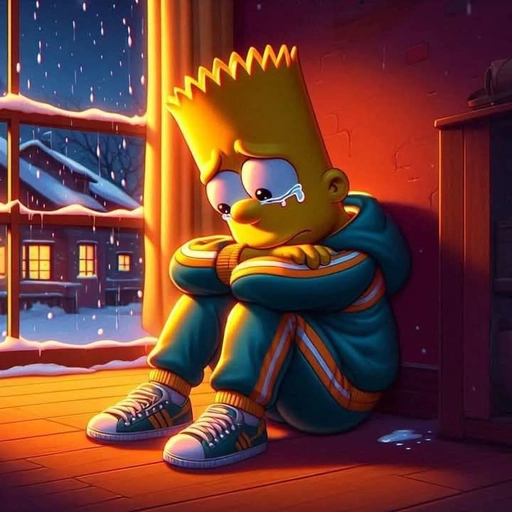bart simpson pfp emotional