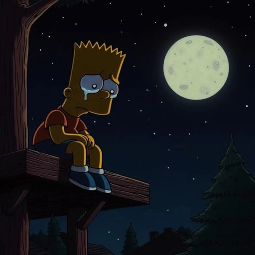 bart simpson pfp sad vibes