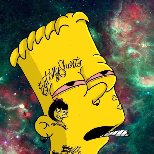bart simpson sad pfp expressive