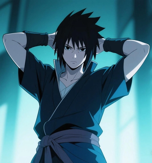 dark sasuke pfp moody