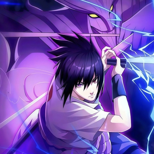 sasuke pfp portrait style