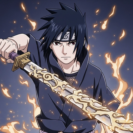 sasuke uchiha pfp cool style