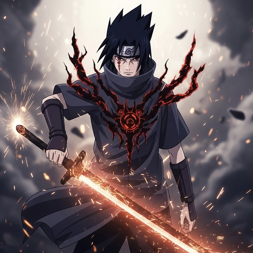 sasuke pfp manga vibe