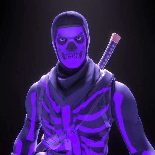 skull trooper pfp glowing eyes