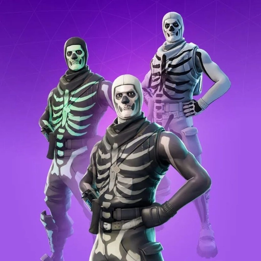 purple skull trooper pfp stylish
