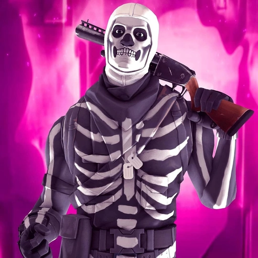 fortnite skull trooper pfp glowing mask