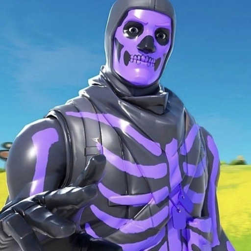 skull trooper pfp purple glow