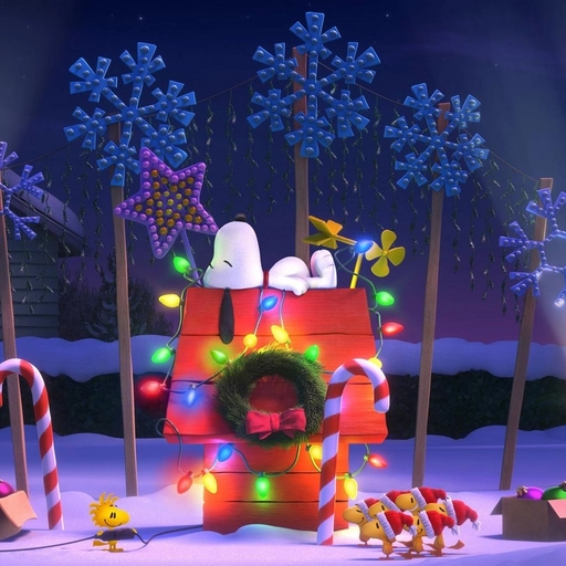 christmas snoopy pfp cartoon
