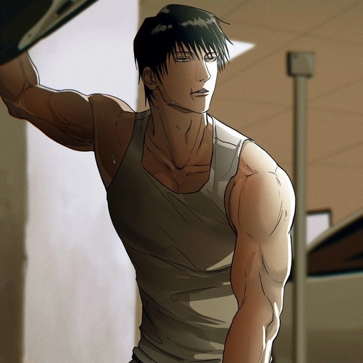 toji pfp minimalistic art icon