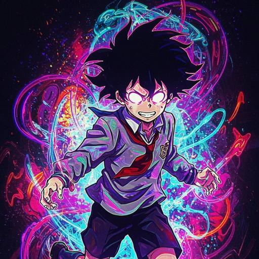 tuff anime pfp vibrant colors