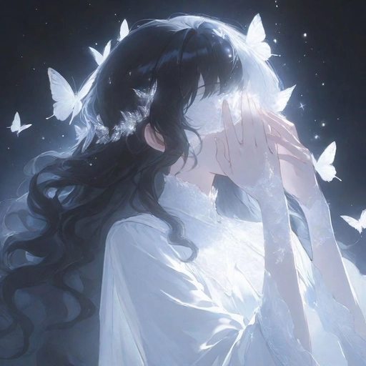 white aesthetic pfp image