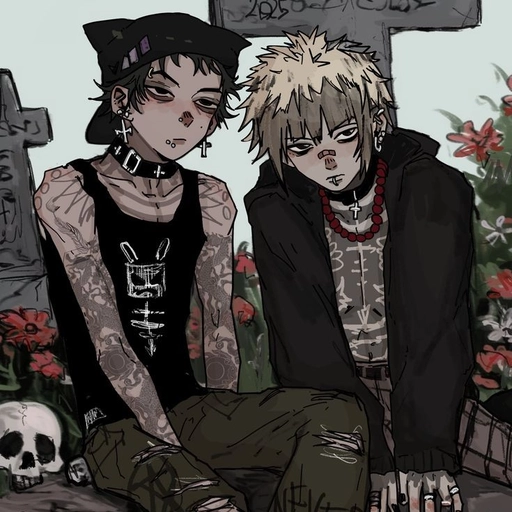 black y2k pfp aesthetic artwork 