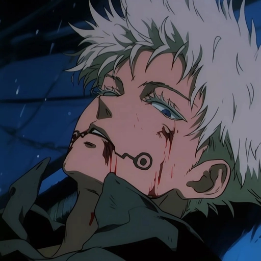 90s anime aesthetic pfp boy illustration art