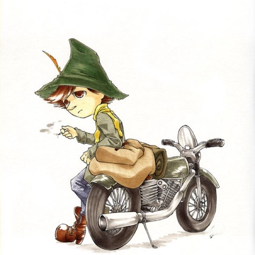 Snufkin digital fan art pfp