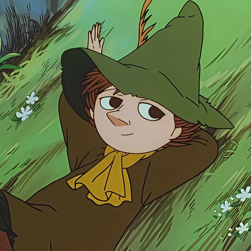 Snufkin happy digital pfp