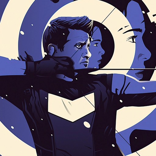 clint barton pfp digital art 