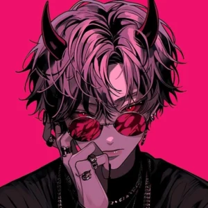 emo pfp cartoon style