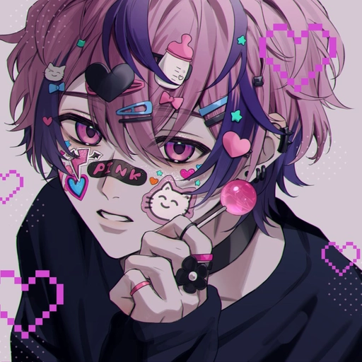 pastel pink femboy pfp