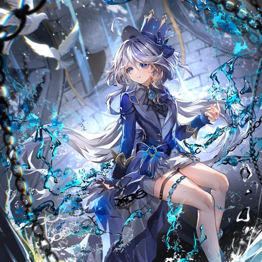 cute chibi furina pfp 