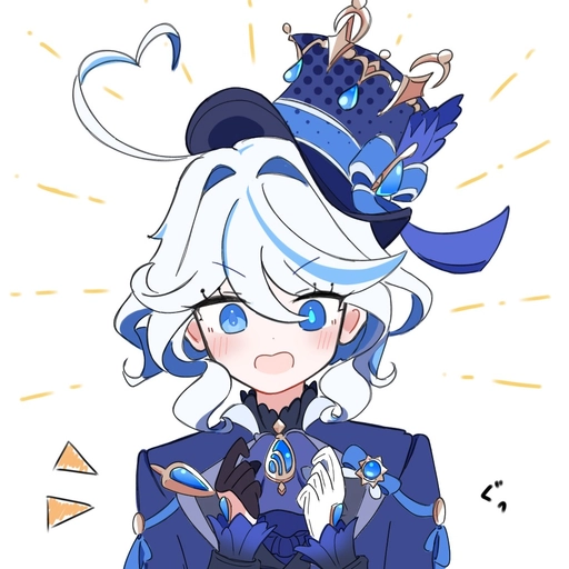 genshin furina chibi profile picture