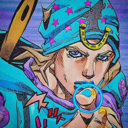 Johnny Joestar pfp monochrome
