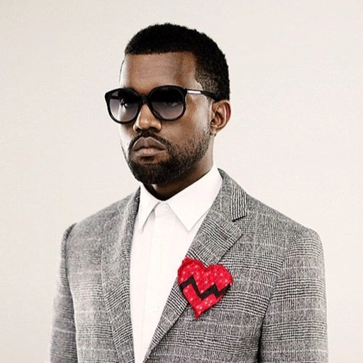 kanye west pfp stylized headshot