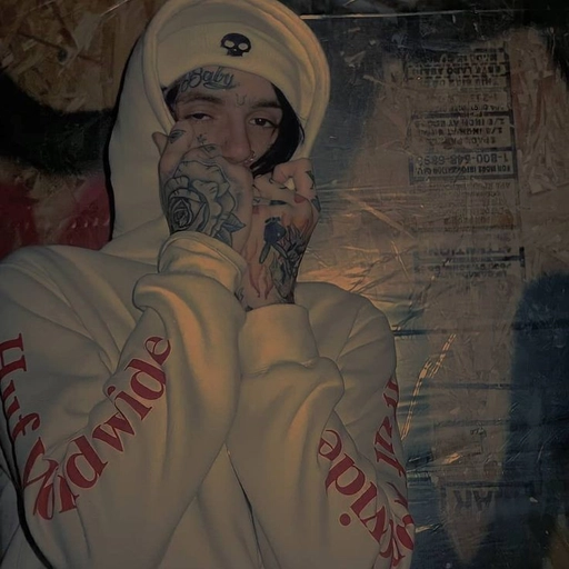 lil peep pfp dark mode