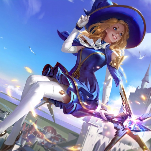 lux profile picture shining magic theme