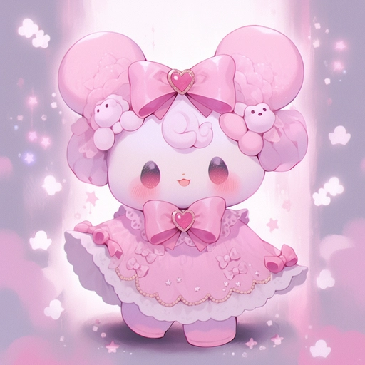 my melody aesthetic pfp kawaii art