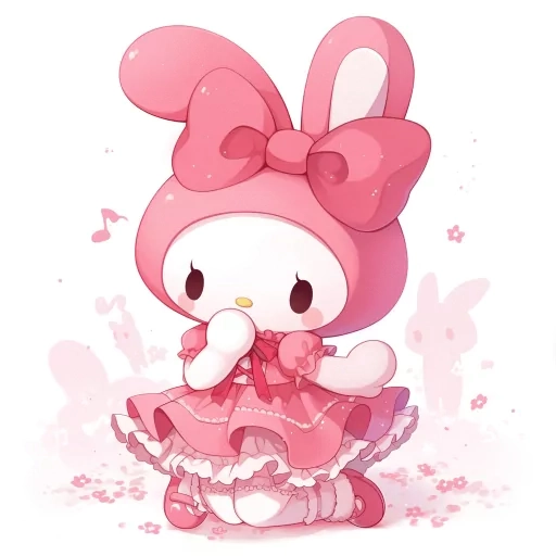 aesthetic my melody pfp charming illustration