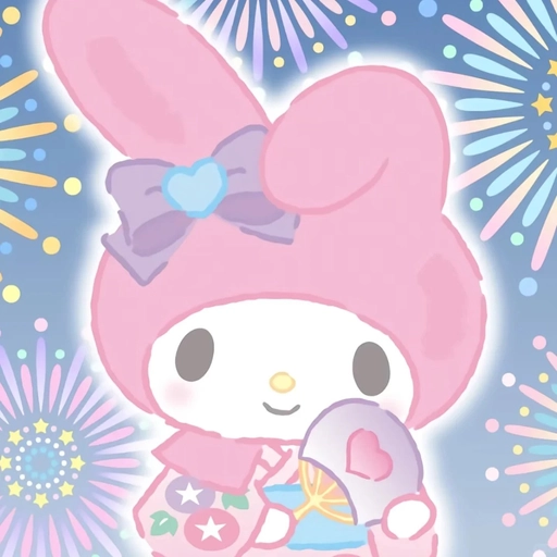 my melody aesthetic pfp colorful