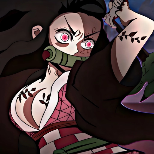 nezuko pfp playful