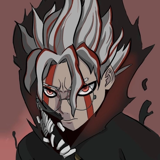 momo and okarun pfp chibi style