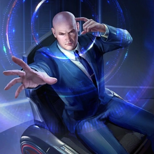 professor x pfp bald hero