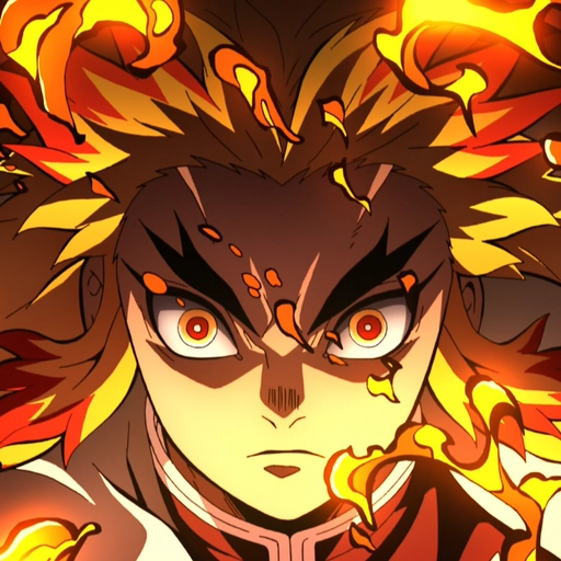 rengoku pfp fire effect