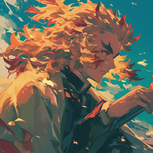 rengoku pfp anime art