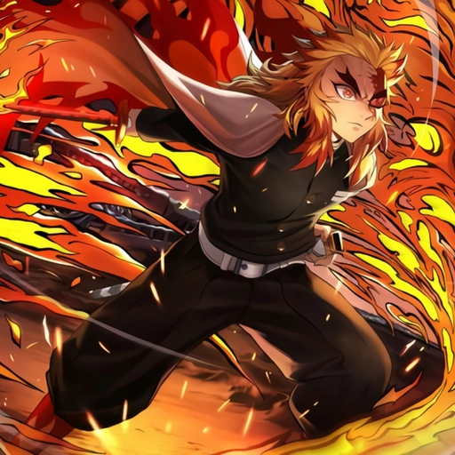 rengoku pfp funny pose