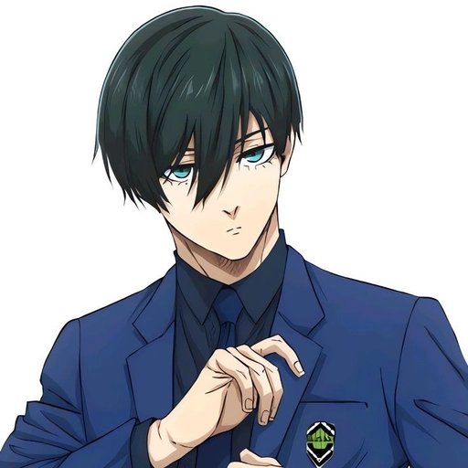 rin pfp blue lock anime art