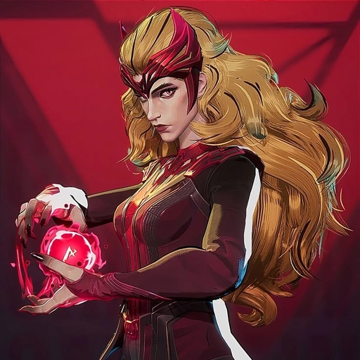 scarlet witch digital art pfp