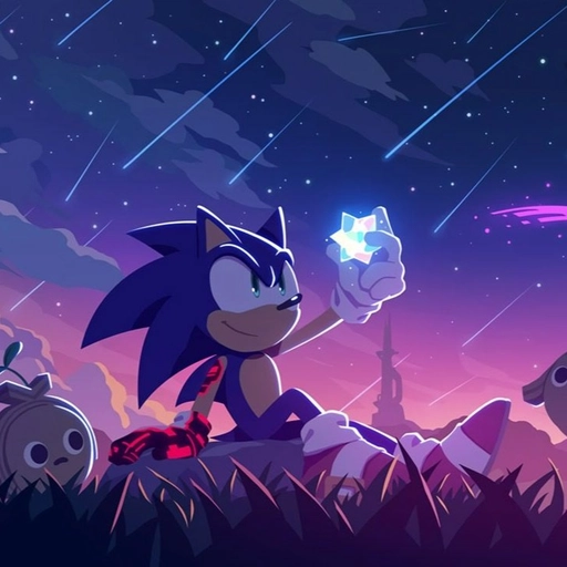 sonic pfp glowing effect 