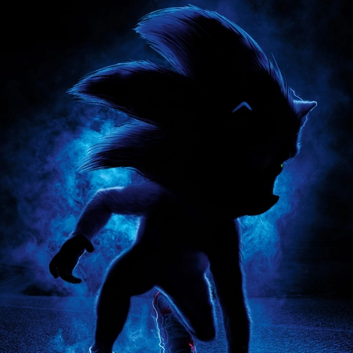 sonic pfp motion lines 