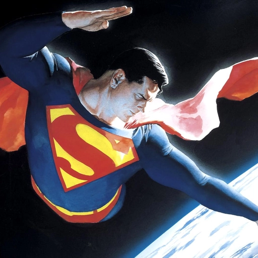 superman pfp aesthetic cartoon