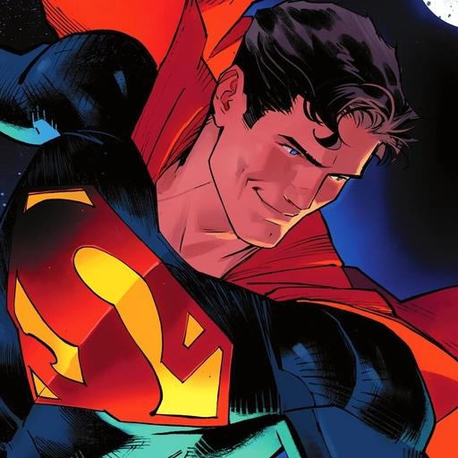 black superman pfp dark mode