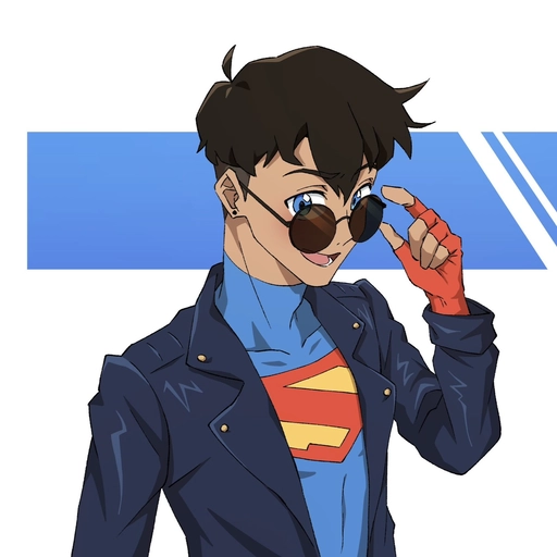 superman profile pic cartoon style