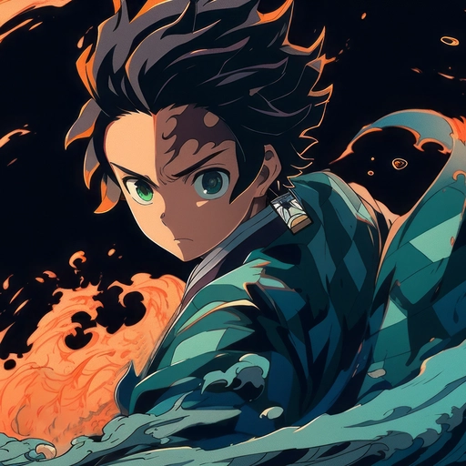 tanjiro kamado cute pfp