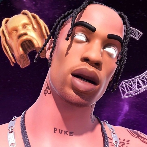 travis scott fortnite art pfp